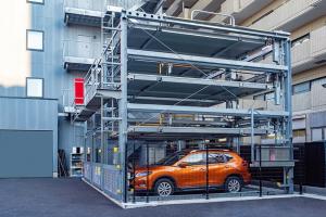 Quality Steel Automated Car Parking System Access Control Options With 2100mm Lifting Height for sale