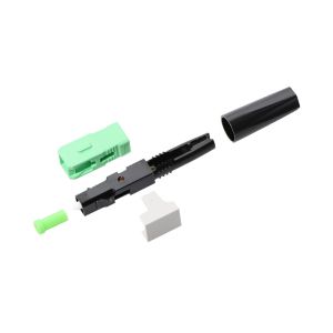 Pre Embedded FTTH Fiber Optic Drop Cable SC Field Assembly Connector