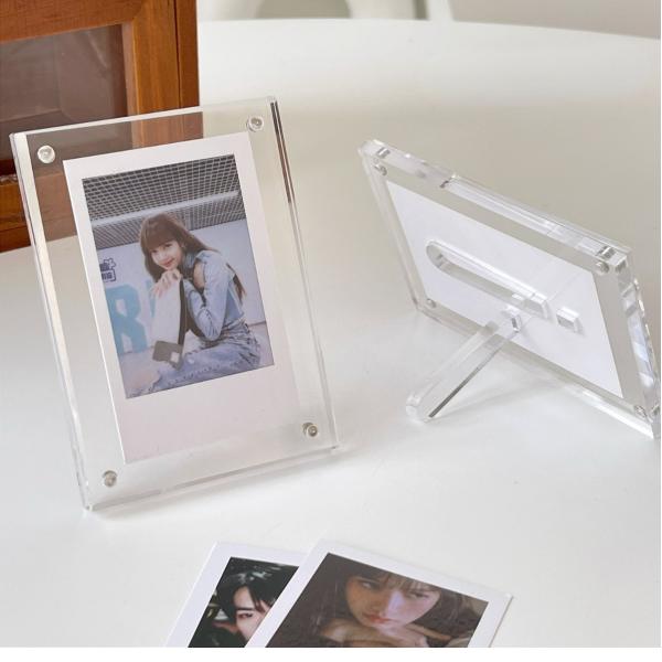 4'' X 6'' Acrylic Photo Frame With Magnets , Tabletop Acrylic Clear Picture Frames OEM