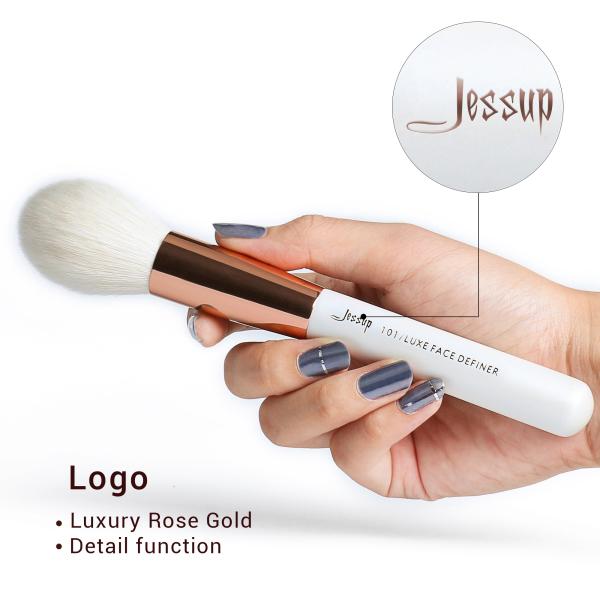 Jessup 25pcs Natural Makeup Brushes Set