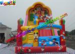 Popular Mickey Mouse Commercial Inflatable Slide , Blow up Slide 7L x 4W x 6H