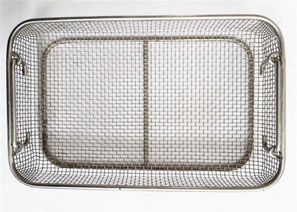 Buy Medical Disinfection Stainless Steel Wire Mesh Baskets SGS MSDS Certification at wholesale prices