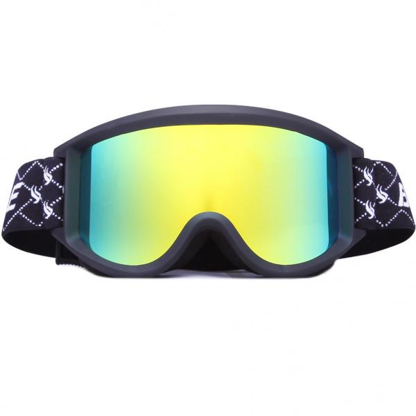 Buy Eco Friendly Cool Gold Snow Ski Goggles With Extra Long Elastic Strap at wholesale prices