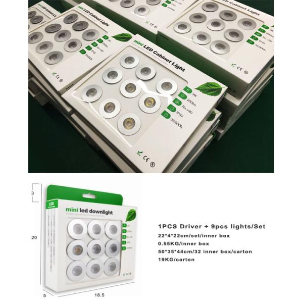 3W*9PCS Dimmable mini LED spot Lights, star light Input 220-240Vac