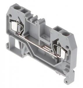 China Original 280-901  DIN Rail Mount Terminal Block, Single-Level Front Entry, Grey, 2 Positions, 28 AWG, 12 AWG, 2.5 mm² on sale