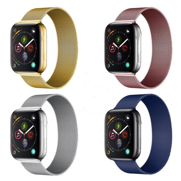 Strap Smartwatch Width 44mm Replacement Bands Magnetic Mesh Watch