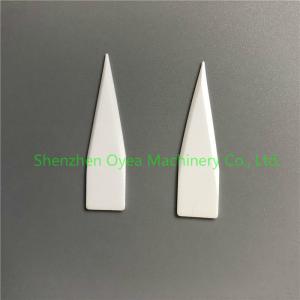 Quality Zirconia ZrO2 ceramic knife blade slitting cutting blade paper cutting blade triangle tip blade for sale