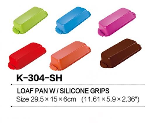 Non-stick bakeware Loaf bread Pan with Silicone Handle Multicolor Available