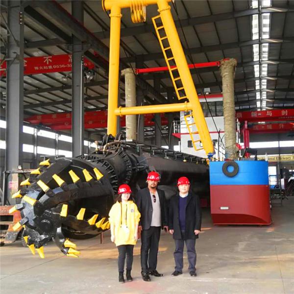 Diesel Enigne Hydraulic Dredger with Suction Pump and Anchor Rod