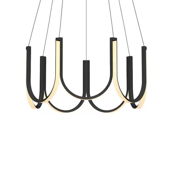 Aluminum Ring Modern Chandelier Golden Hot Sale Led Hang Lamp Pendant Lamp Lighting Fixture Modern