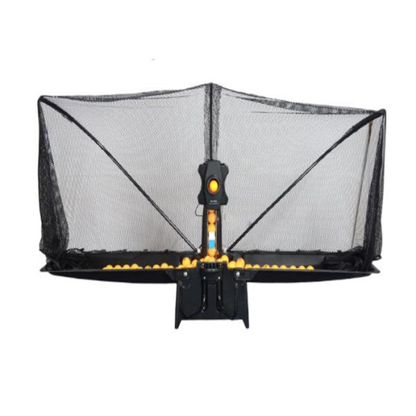 Black Automatic Ping Pong Ball Server For Clamping On The Table