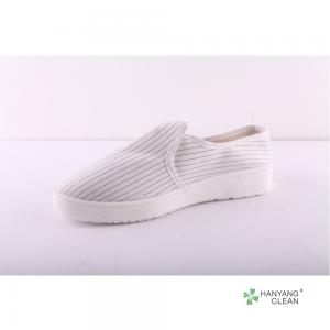 Quality Quality PU Sole White Canvas Cleanroom Antistatic ESD Safety Work Shoes for sale