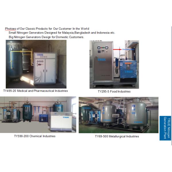 White Gas Separation Equipment Whole System Line For Nitrogen / Oxygen