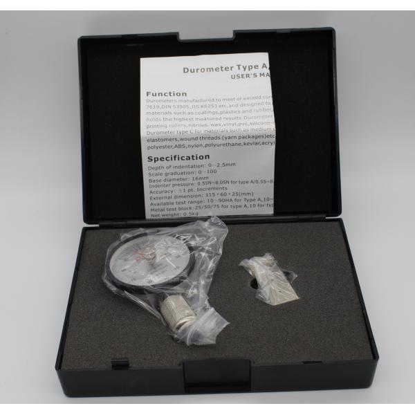 ISO ASTM DIN Shore A shore D shore C Durometer Hardness Tester For Measuring Plastics / Silicone Rubber