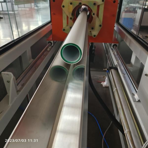 Solid Wall Pipes Manufactured with ABA Three-layer Co-extrusion PE Pipe Line and Single Screw Design