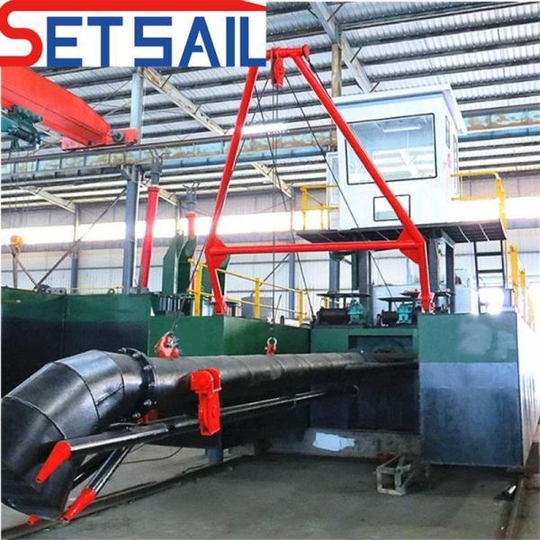Head 10-60m Set Sail Jet Suction Dredger for River Dredging Total Length 27m-39m