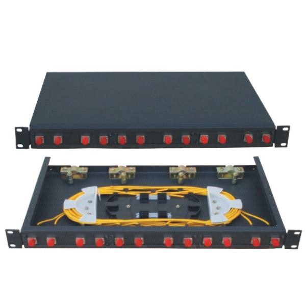 19 inch Rack-mount ODF Fiber Optic Patch Panel fixed type 12-144 ports FC,SC,LC,ST adapter