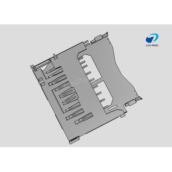 Micro SD Card Connectors, Secure Digital Compatible Card, 9 Position, Surface Mount, Right Angle