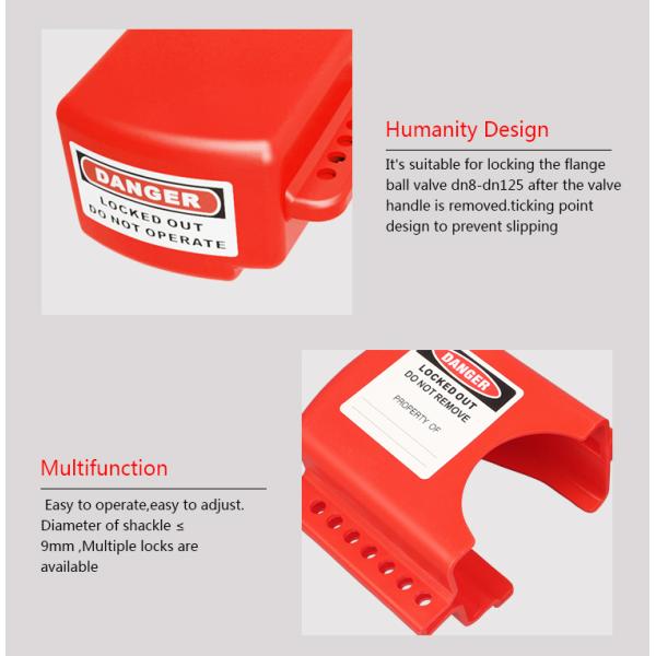 BOSHI Customized Color Adjustable Safety Ball Valve Lockout Devices