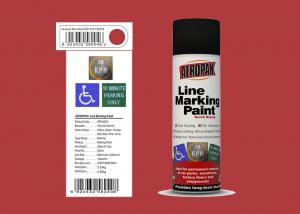 Quality AEROPAK 500ML Line Marking mars red Spray Paint for wall with SGS for sale