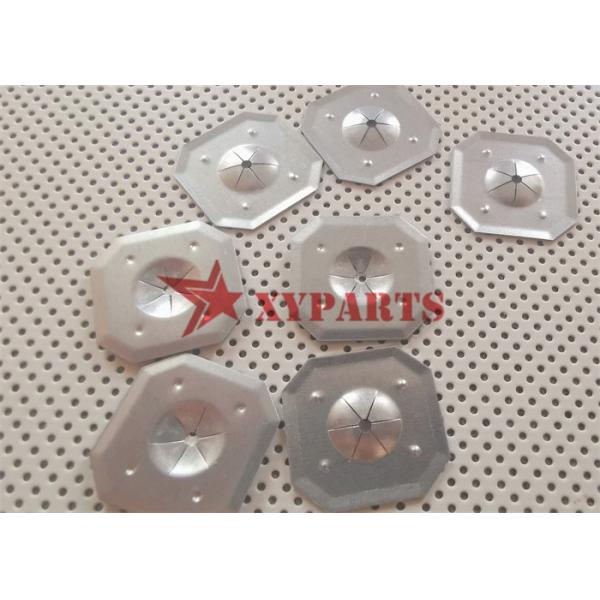 Galvanized Steel 32mm Speed Square Clip For Fixing Self Adhesive Rock Wool Pins