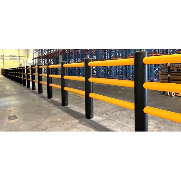 Flexible Pedestrian Barrier  Anti-Collision Guardrails Warehouse Safety Barrier Traffic Guardrails