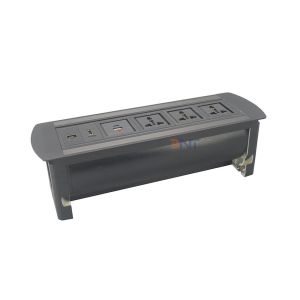 Customized aluminum smart office desk power socket with usb