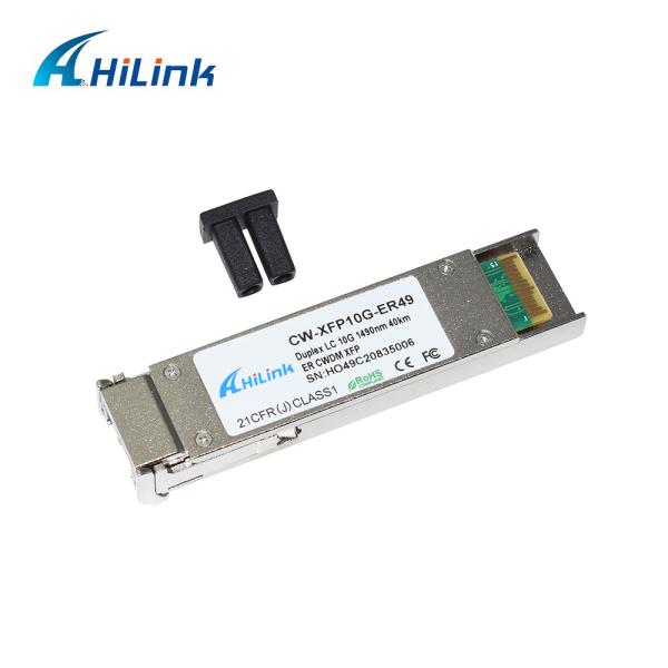 XFP 40KM SMF Dual LC Optical Fiber Transceiver 10GBASE CWDM 1470 - 1610nm