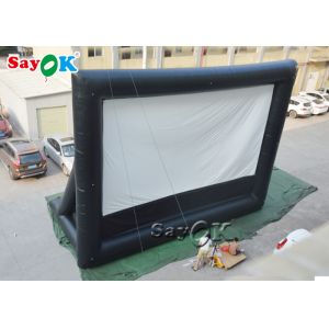 Quality Inflatable Cinema Screen Black And White School Inflatable Projector Movie Screen for sale