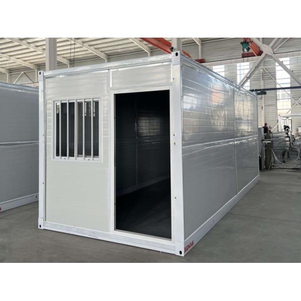 Fast Install Foldable Collapsible 20ft 6m Flat Rack Storage Container House with Sandwich Panel