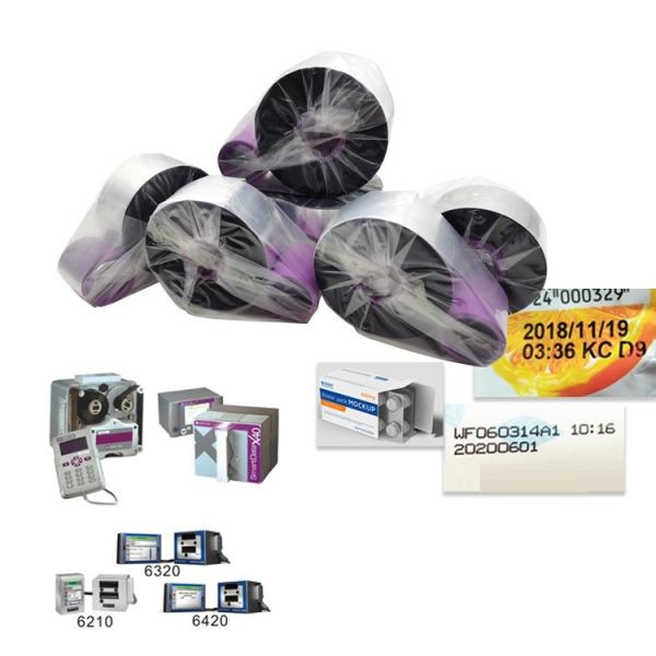 33mm 600M 6230 type videojet tto ribbon printer date coder linx tt3 packaging machine tto printer