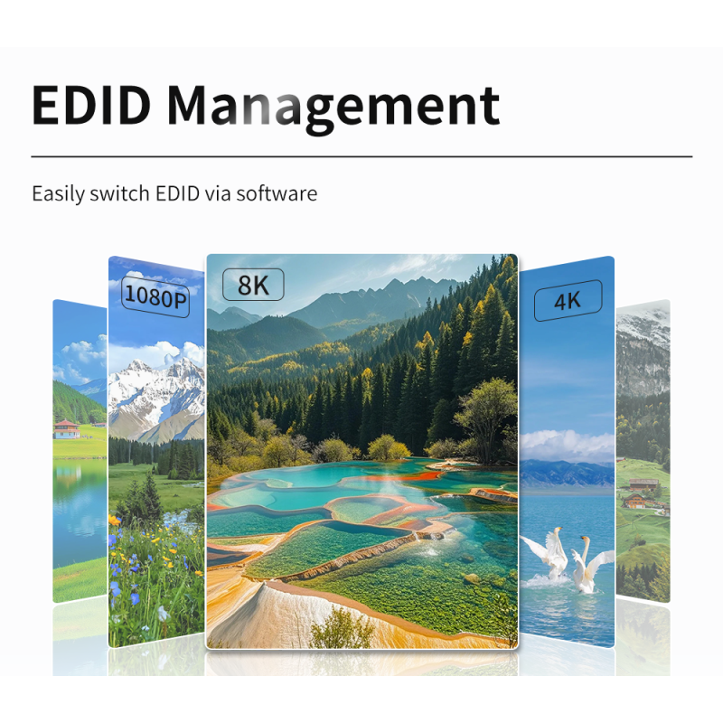 4K60 Video Wall Controller with 16 Window Seamless Switching and 4X4 Segmentation for Multi-Screen Display