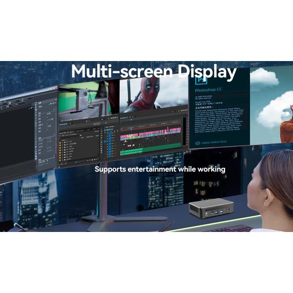 12th Generation Intel Core I7 1260p Mini PC With Dual LAN Dual HDMI DDR4 64GB