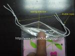 LDPE Clear Plastic Bags With Drawstring For Cotton Swab / Q - tips