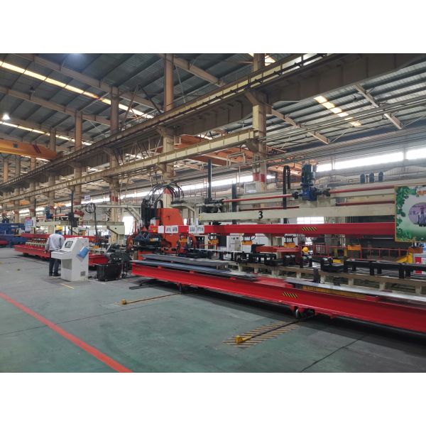 60mm Punching Diameter CNC Light Truck Flat Plate Beam Punch Machine Line 50m/Min X-Axis Speed