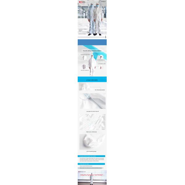 Breathable Medical Protective Coveralls Antistatic Chemical Work Beekeeping