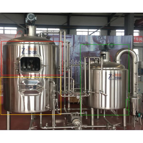 500L Nano Brewing System Combination Design , Easy Brew ss304 Electric Brewing System