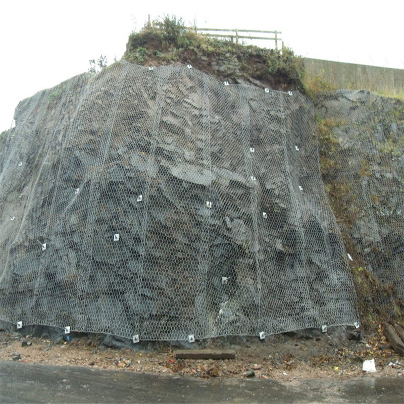 Hexagonal Mesh Gabion Metal Box 2x1x0.5m Stone Cage With 60x80mm And 80x100mm Aperture For Retaining Walls
