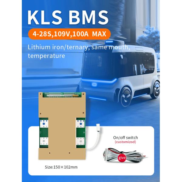 4s-28s 30A-100a Smart Active Balancer Bms 48v Lto Battery Bms 100a For Electric Tricycle