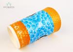 Single Wall Custom Paper Drinking Cups Unique Diamond Patterned Water Based Ink