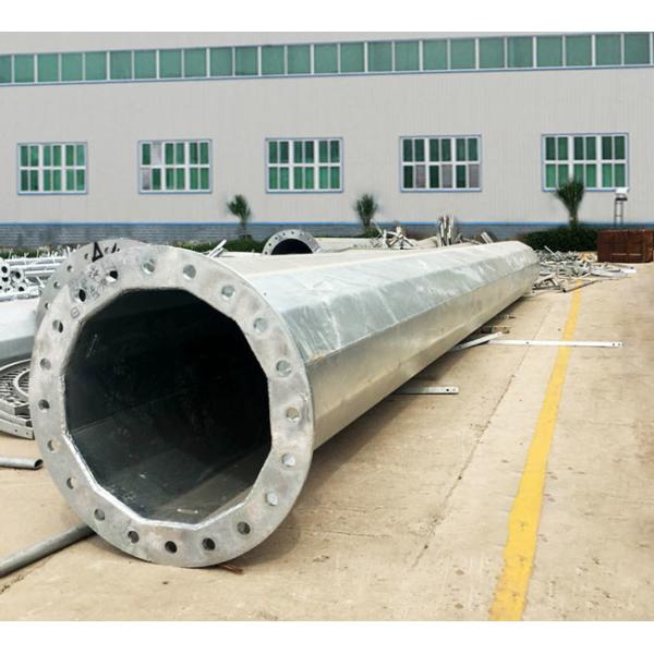 18m Mobile Communication Light Pole Foundation Octagonal Pole Hot Rolled Steel Q235 Q345