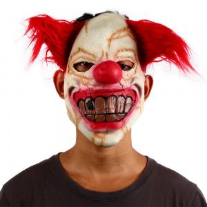 China Mime Zack Clown Costume Masks 100% Natural Latex Carnival Prop on sale