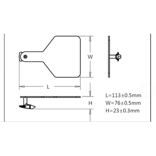134.2khz Personalized Cattle Tracking Ear Tags
