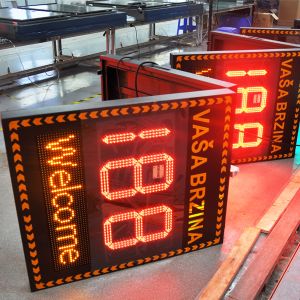 Solar Powered Radar Speed Sign with 10000 CD/㎡ Brightness LED Speed Display and