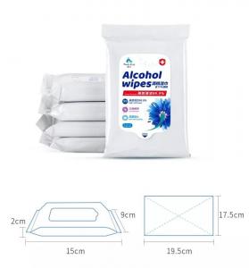 China 10pcs 75% Alcohol Wet Wipes Based Sterile Cleaning Hand Disinfectant on sale
