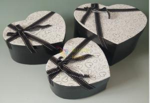 China Supply bow paper heart-shaped gift box, Love craft gift box, Holiday gift box on sale