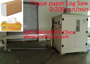 Quality Facial Tissue Single Channel Log Saw Cutting Machine Fully Automatic for sale