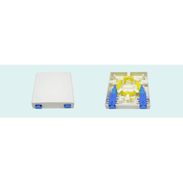 1 , 2 Port Mini FTTH Faceplate Panel 86 Type Fiber Optic Terminal Box FTTH - 006 Outlet Mini 2 Port Box With SC Adapter