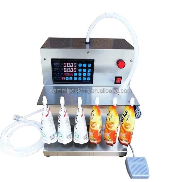 Automatic Liquid Detergent Juice Sauce Paste Doypack Capping and Spout Pouch Filling Machine