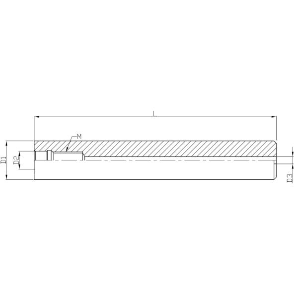 Straight Shank Solid Carbide Tungsten Steel Rod with Screw Hole For Working With Cutter Head
